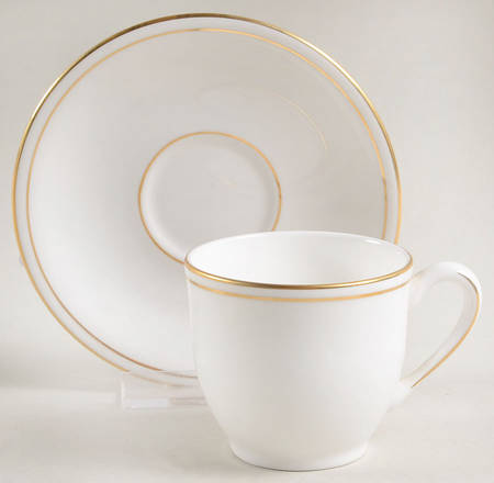 Federal Gold (Reintroduced 2013) Flat Demitasse Cup & Saucer Set
