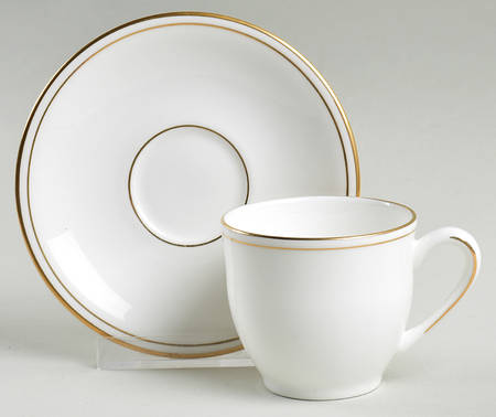Federal Gold (Reintroduced 2013) Flat Demitasse Cup & Saucer Set