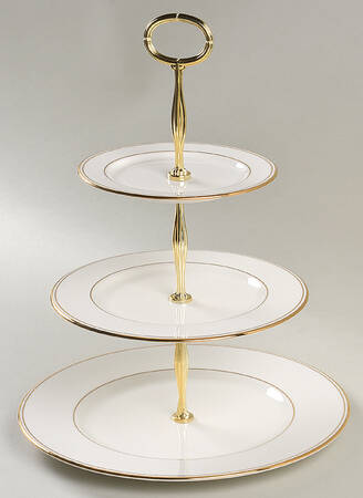 Federal Gold (Reintroduced 2013) 13 7/8"-14 1/4" 3-Tiered Serving Tray(DP,SP,BB) HC