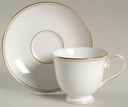 Federal Gold (Reintroduced 2013) Footed Cup & Saucer Set