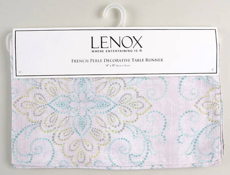 French Perle Charm 14" X 70" Cloth Table Runner