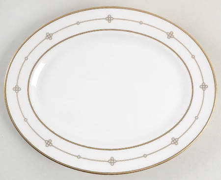 Jeweled Jardin 13" Oval Serving Platter