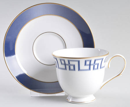 Darius Gold Footed Cup & Saucer Set
