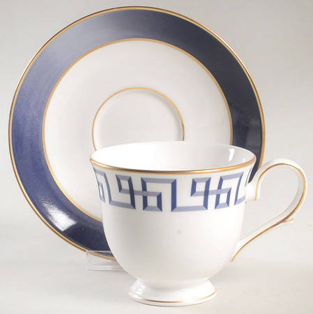 Darius Gold Footed Cup & Saucer Set