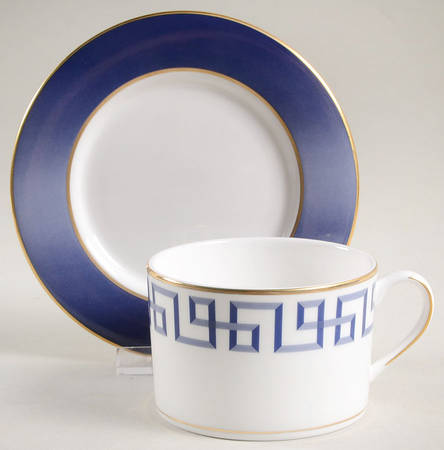 Darius Gold Flat Cup & Saucer Set