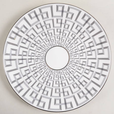 Darius Silver (Platinum) Coupe Accent Luncheon Plate