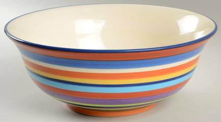 Casablanca 11" Large Salad Serving Bowl