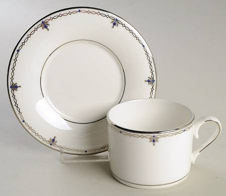 Sapphire Jewel Flat Cup & Saucer Set