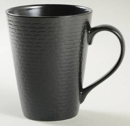 Urban Impressions Onyx Black Mug