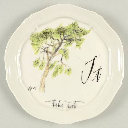 Calligrapher Canape Plate
