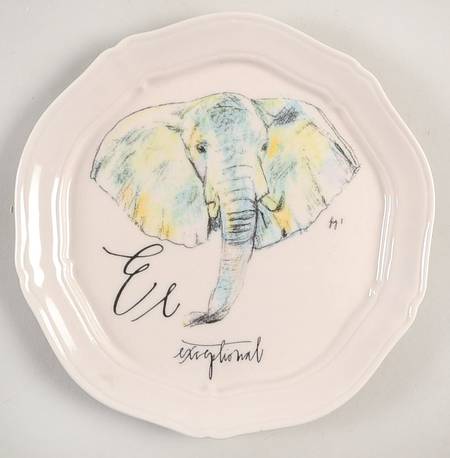 Calligrapher Canape Plate