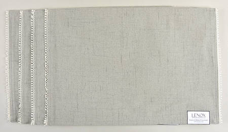 French Perle Grey Cloth Placemat - Set of 4