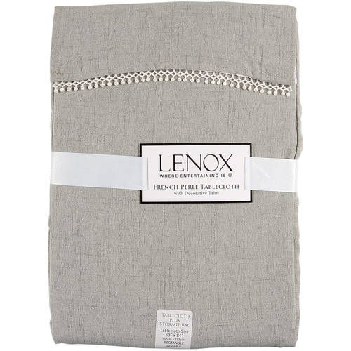 French Perle Grey 60" X 84" Oblong Tablecloth