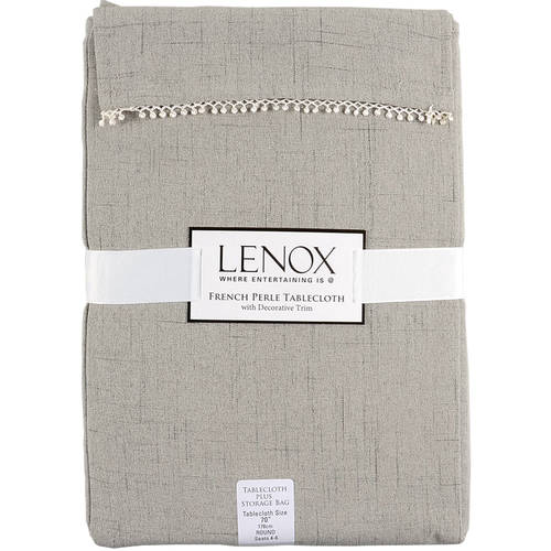 French Perle Grey 70" Round Tablecloth