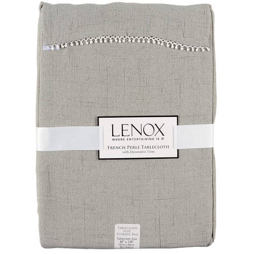 French Perle Grey 60" X 120" Rectangular Tablecloth