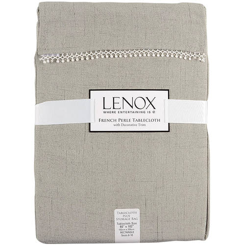 French Perle Grey Rectangular Tablecloth 60" X 102"