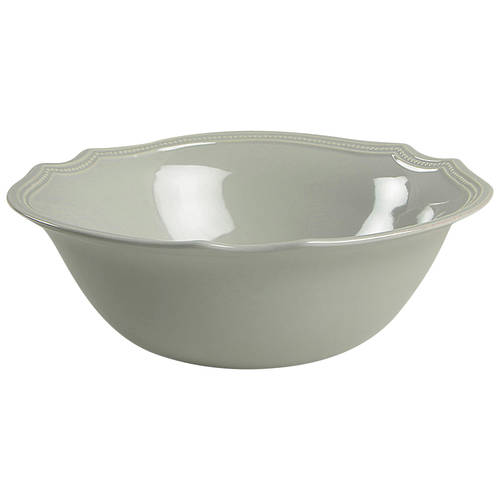 French Perle Grey 10" Round Serving Bowl