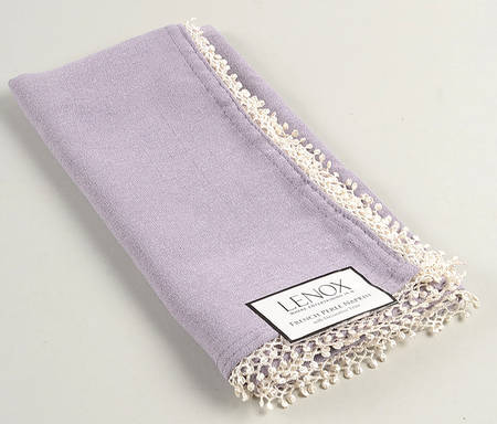 French Perle Violet Cloth Napkin