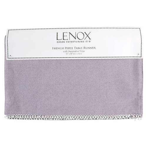 French Perle Violet 14" X 70" Cloth Table Runner