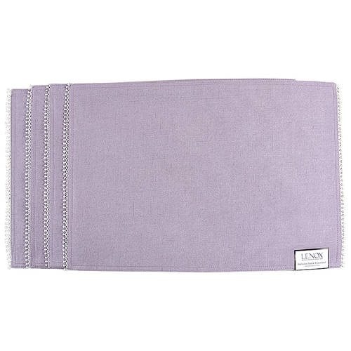 French Perle Violet Cloth Placemat - Set of 4