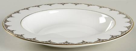 Jeweled Saree Gold 9" Soup/Pasta Bowl