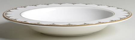Jeweled Saree Gold 9" Soup/Pasta Bowl