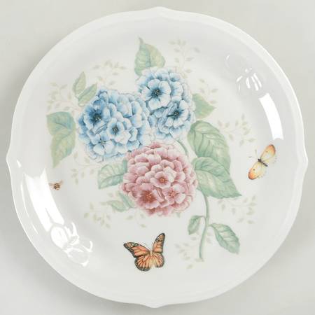 Butterfly Meadow Hydrangea 12" Chop Plate (Round Platter)