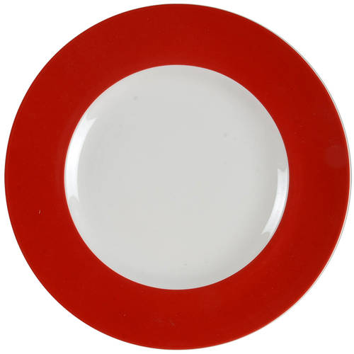 Continental Dining Red Salad Plate