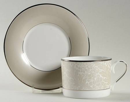 Larkspur Flat Cup & Saucer Set