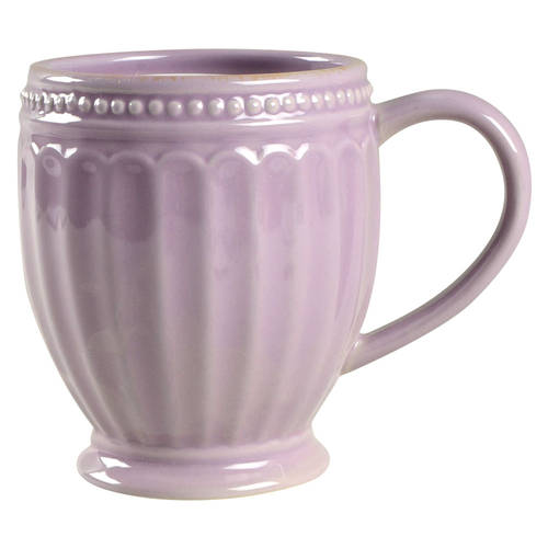 French Perle Groove Violet Mug