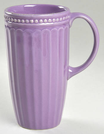 French Perle Groove Lavender Tall Mug