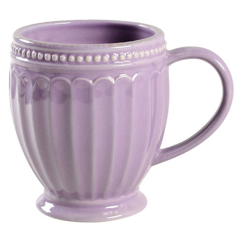 French Perle Groove Lavender Mug