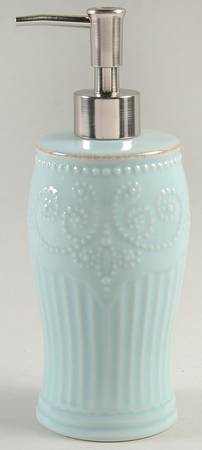French Perle Groove Ice Blue Lotion Dispenser