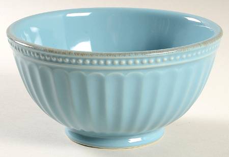 French Perle Groove Chambray Soup/Cereal Bowl