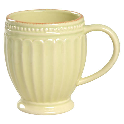French Perle Groove Pistachio Mug