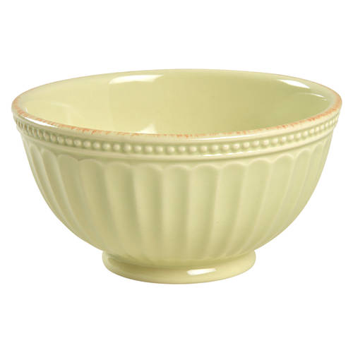 French Perle Groove Pistachio Soup/Cereal Bowl