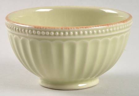 French Perle Groove Pistachio 4" Mini Bowl