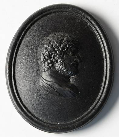 Black Basalt Cameos Cameo by Leedsware