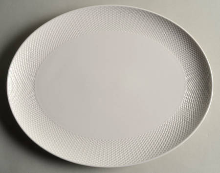 Largo White 14" Oval Serving Platter