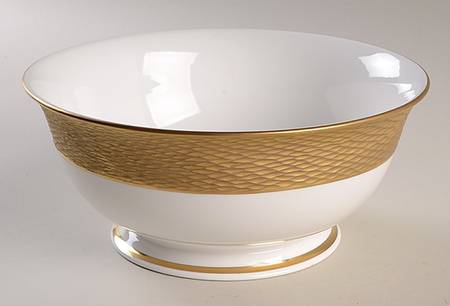 Mandarin Gold 8" Round Serving Bowl