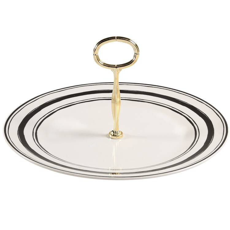 Around the Table Round Serving Plate with Handle (CH) HC