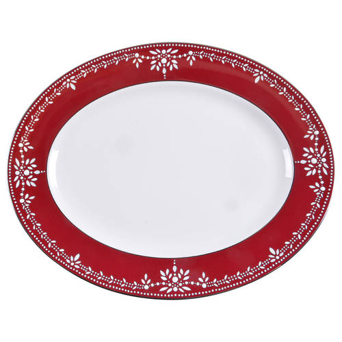Empire Pearl Wine 13" Oval Serving Platter