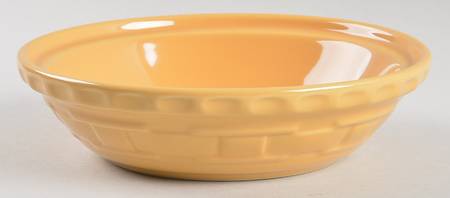 Woven Traditions Sunflower Yellow 7" Pie Baking Plate
