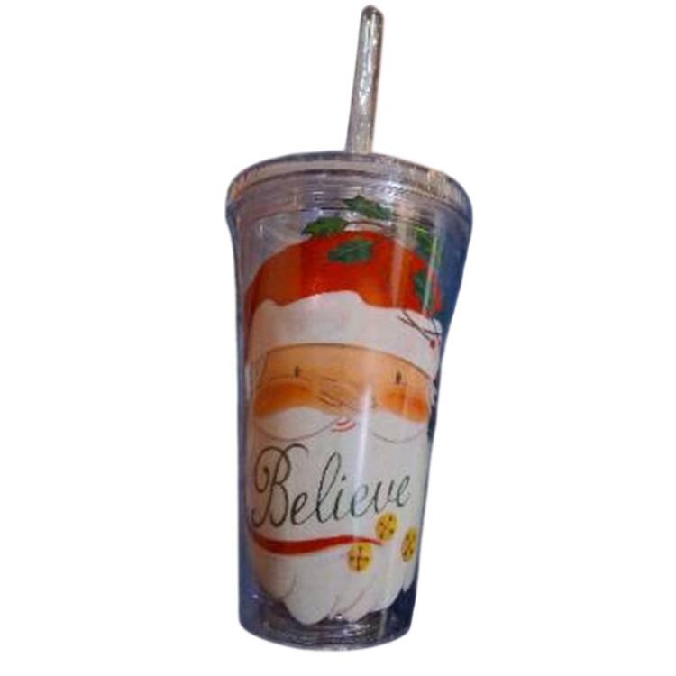 Giftware Acrylic Tall Tumbler with Lid & Straw