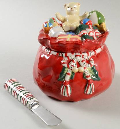 Giftware Dip Bowl & Lid with Spreader Set