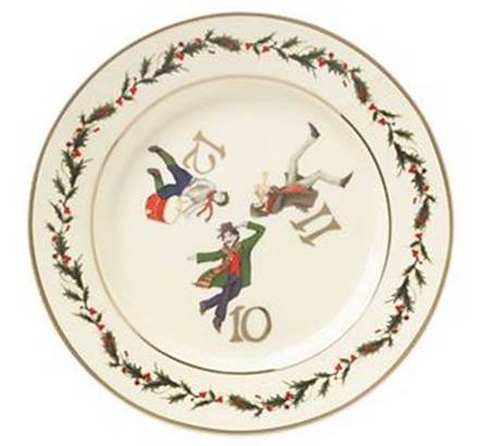 Twelve Days of Christmas Dessert/Pie Plate