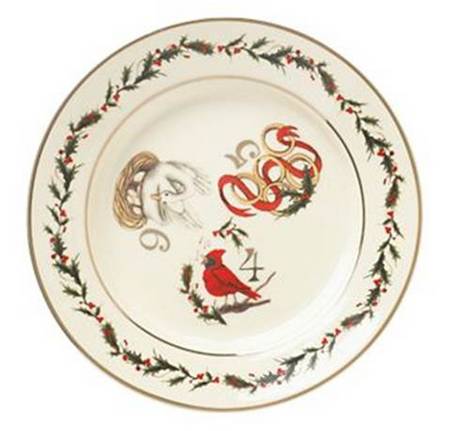Twelve Days of Christmas Dessert/Pie Plate