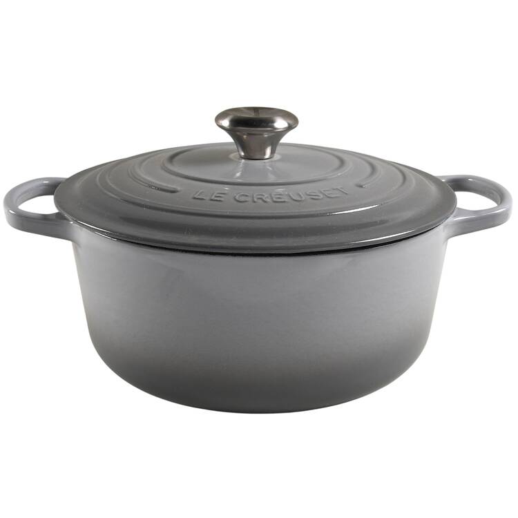Mist Grey, French Grey 5.5 Qt Cast Iron Dutch Oven & Lid