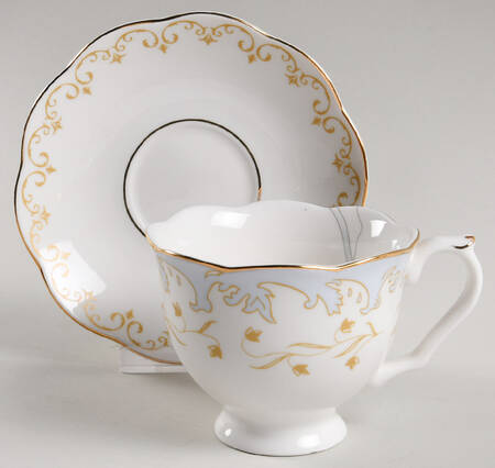 Beauty and the Beast Footed Cup & Saucer Set