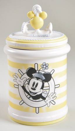 Anchors Away (Mickey and Minnie) Treat Jar & Lid